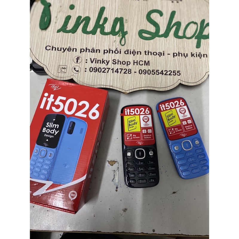 Điện thoại itel it5026 loa to phím to pin trâu 2sim - Bảo hành 12 tháng chính hãng