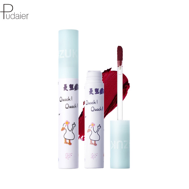 Son tint Pudaier hiệu ứng nhung mờ 6 màu tuỳ chọn trang điểm dễ thương 20g
