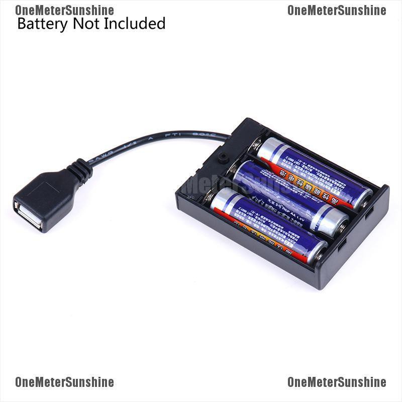 Bộ Hộp Pin 3 Pin Có Cổng Usb Cho Khối Đèn Led | BigBuy360 - bigbuy360.vn