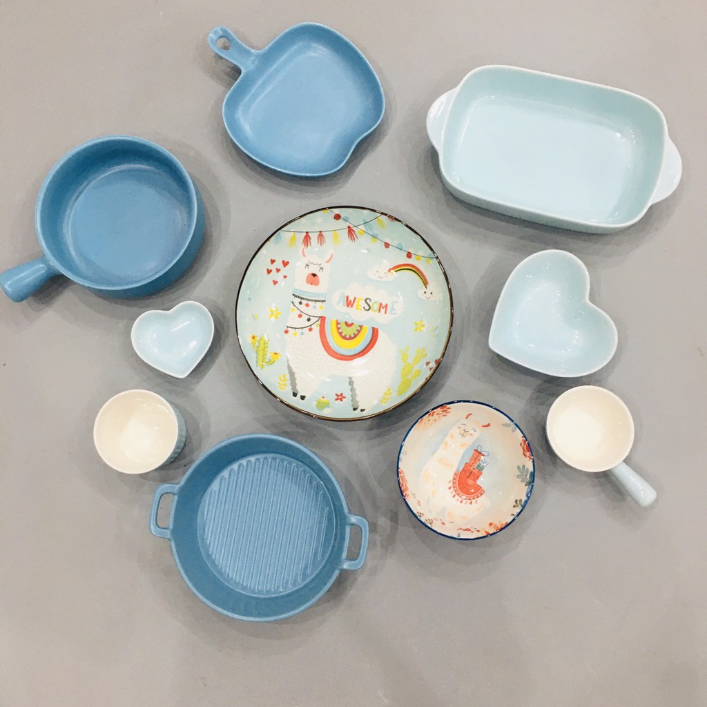 Bộ Bát Đĩa Sứ🐤 Bát Ăn Cơm🐤 Decor Chén Dĩa Dễ Thương Cute Cao Cấp🐤