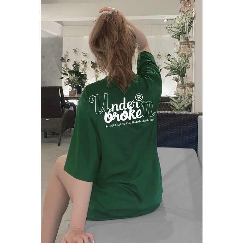 Áo thun tay lỡ form rộng unisex nam nữ,áo cặp in chữ sành điệu,cá tính_Under