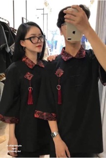 Áo cổ bẻ khuyên ngực (KT)