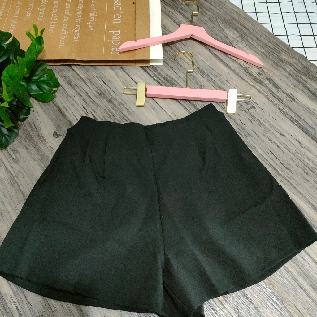 Quần đùi bigsize nữ 60kg đến 95kg, Quần đùi xếp ly bigsize ống rộng mã qdxl
