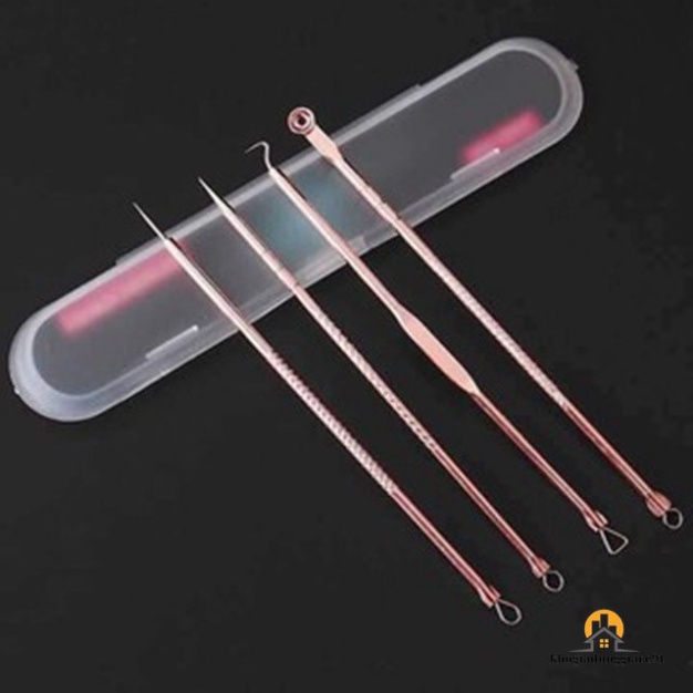 DỤNG CỤ NẶN MỤN VÀ LẤY RÁY TAI 4 CÂY 8 ĐẦU