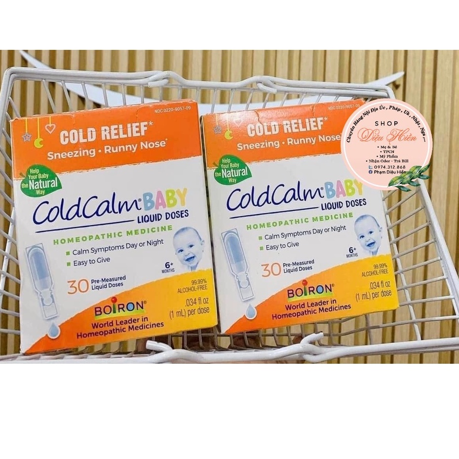 Nước muối uống Boizon Coldcalm Mỹ hộp 30 gói