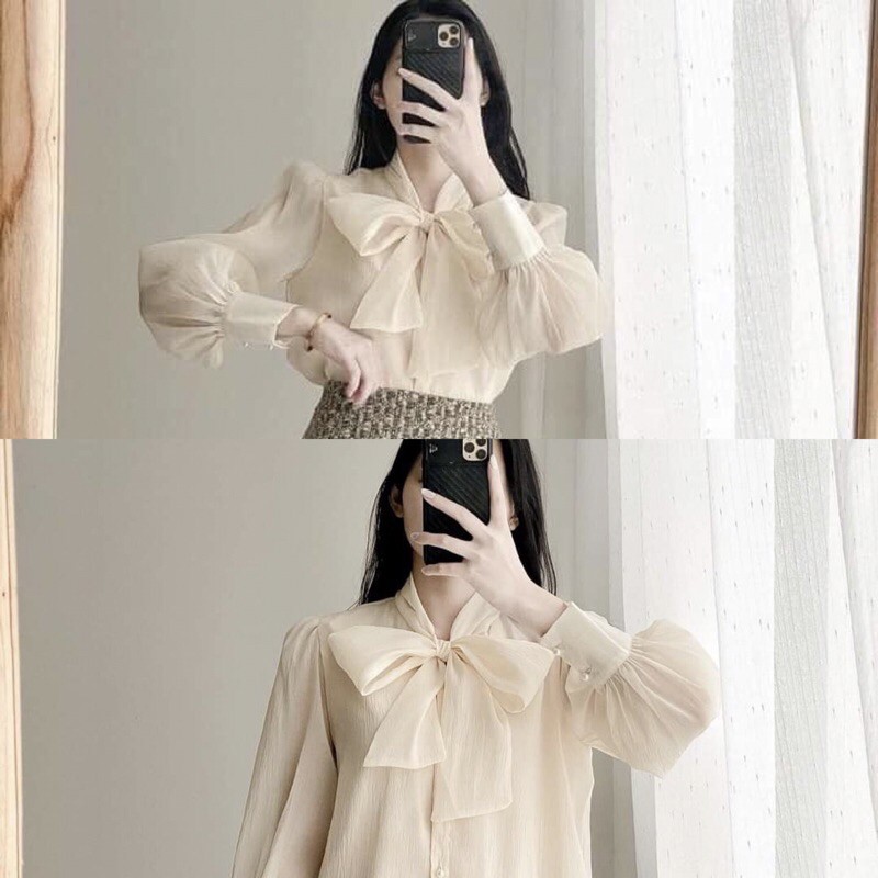 [Mã WASKT304 giảm 15% tối đa 30K đơn 99K] ÁO SƠ MI VOAN ÓNG CỔ NƠ NỮ CỰC HOT SM40 | BigBuy360 - bigbuy360.vn