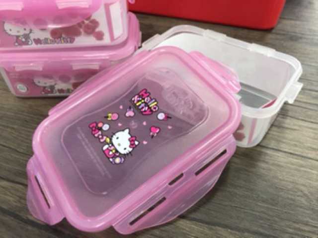 Hộp Nhựa Đựng Cơm Lock&amp;Lock 460ml Hello Kitty LKT818