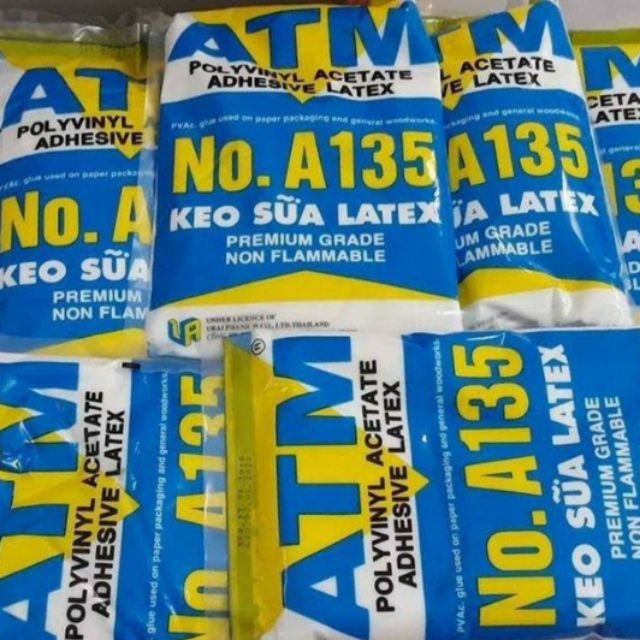 Combo keo sữa Latex ATM và chổi quét keo 2'