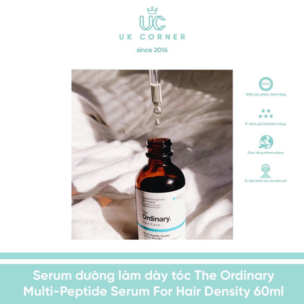 [BẸP VỎ DO VẬN CHUYỂN] Serum dưỡng làm dày tóc The Ordinary Multi-peptide serum for hair density 60ml