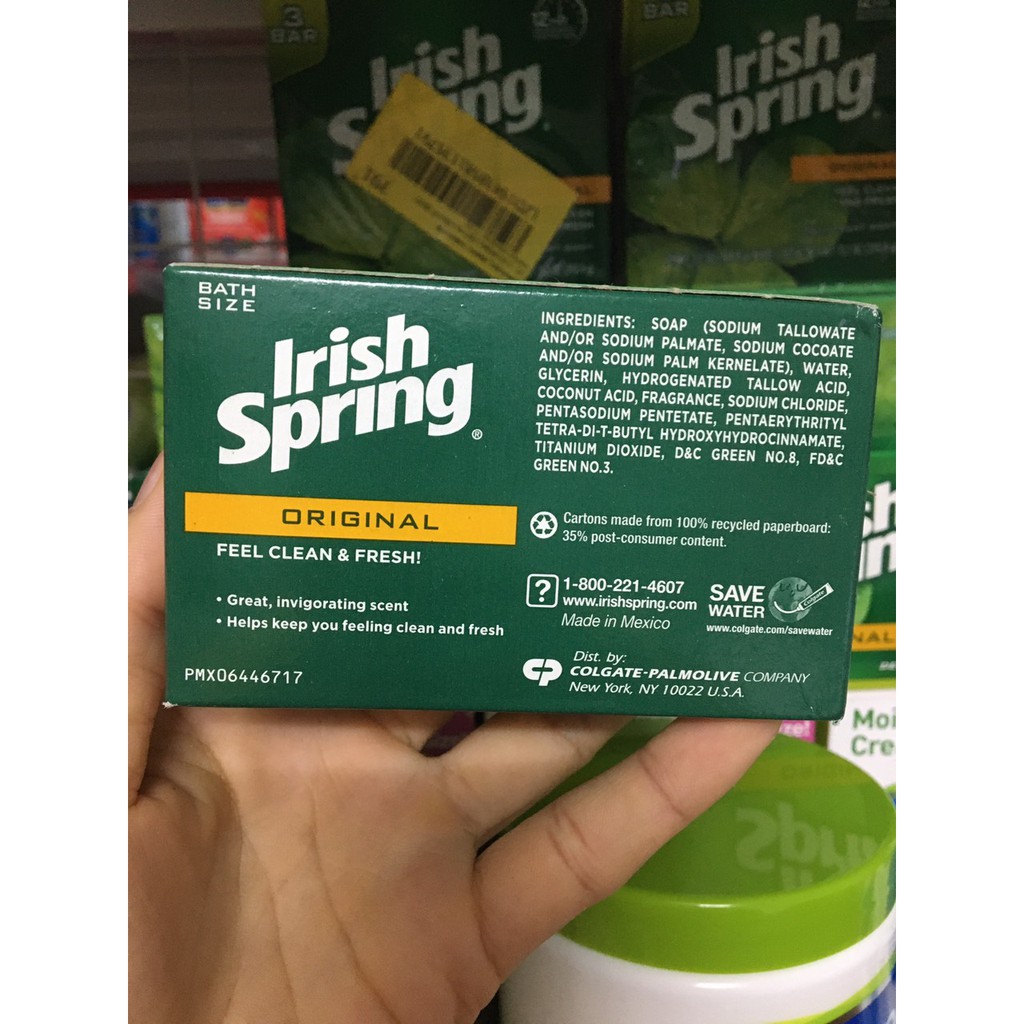 XÀ BÔNG CỤC  IRISH SPRING  ORIGINAL 104.8g MỸ