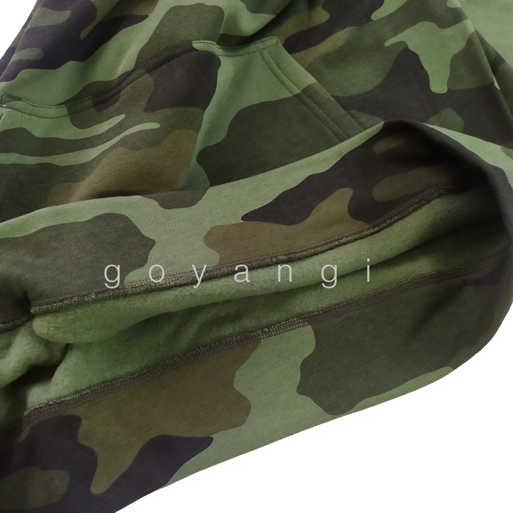 Áo hoodie camo oversize Unisex phong cách Hàn Quốc