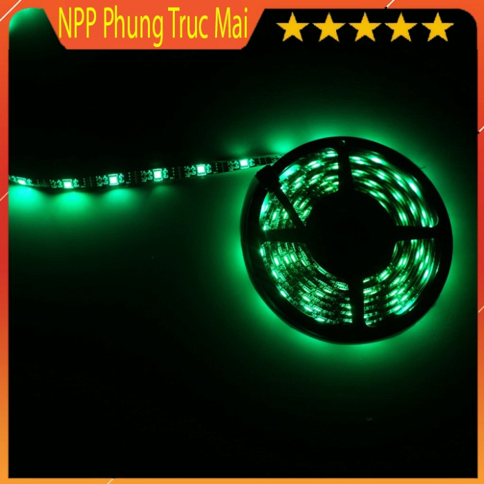 Đèn led Tiktok đổi màu RGB dùng App 5m cảm biến nhạc trang trí IP65 bọc keo silicone