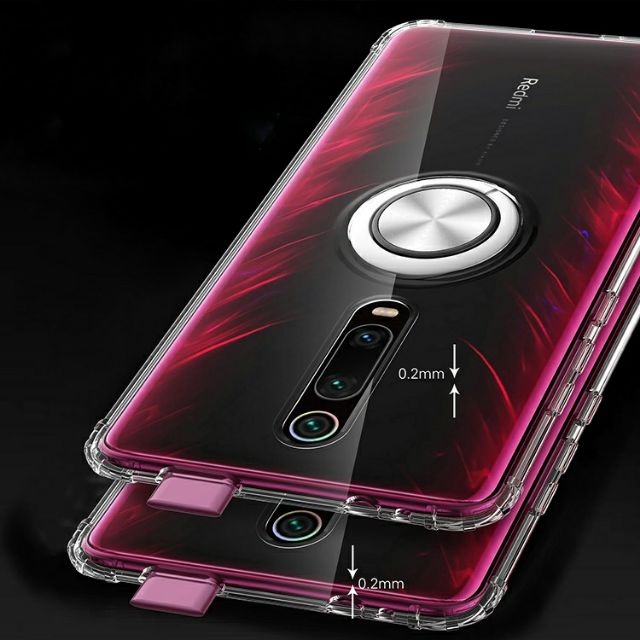 Ốp lưng Redmi K20 / K20 Pro / Mi 9T / 9T Pro / K30 / K40 / K50 / K60 dẻo trong màu lồi 4 góc chống sốc
