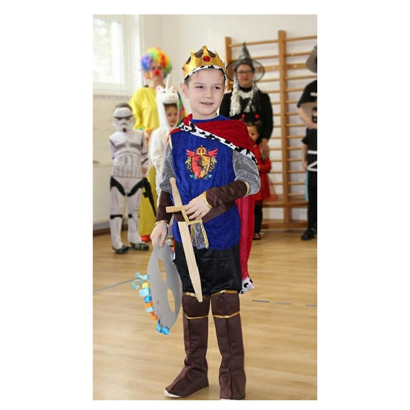 Halloween Hoàng Tử Trang Phục Quần Áo Trẻ Em Cosplay Aladdin King Set