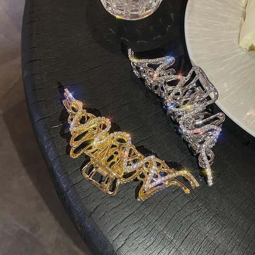 NICKOLAS Kẹp Tóc Hình Cá Mập Đính Đá Phong Cách Hàn Quốc