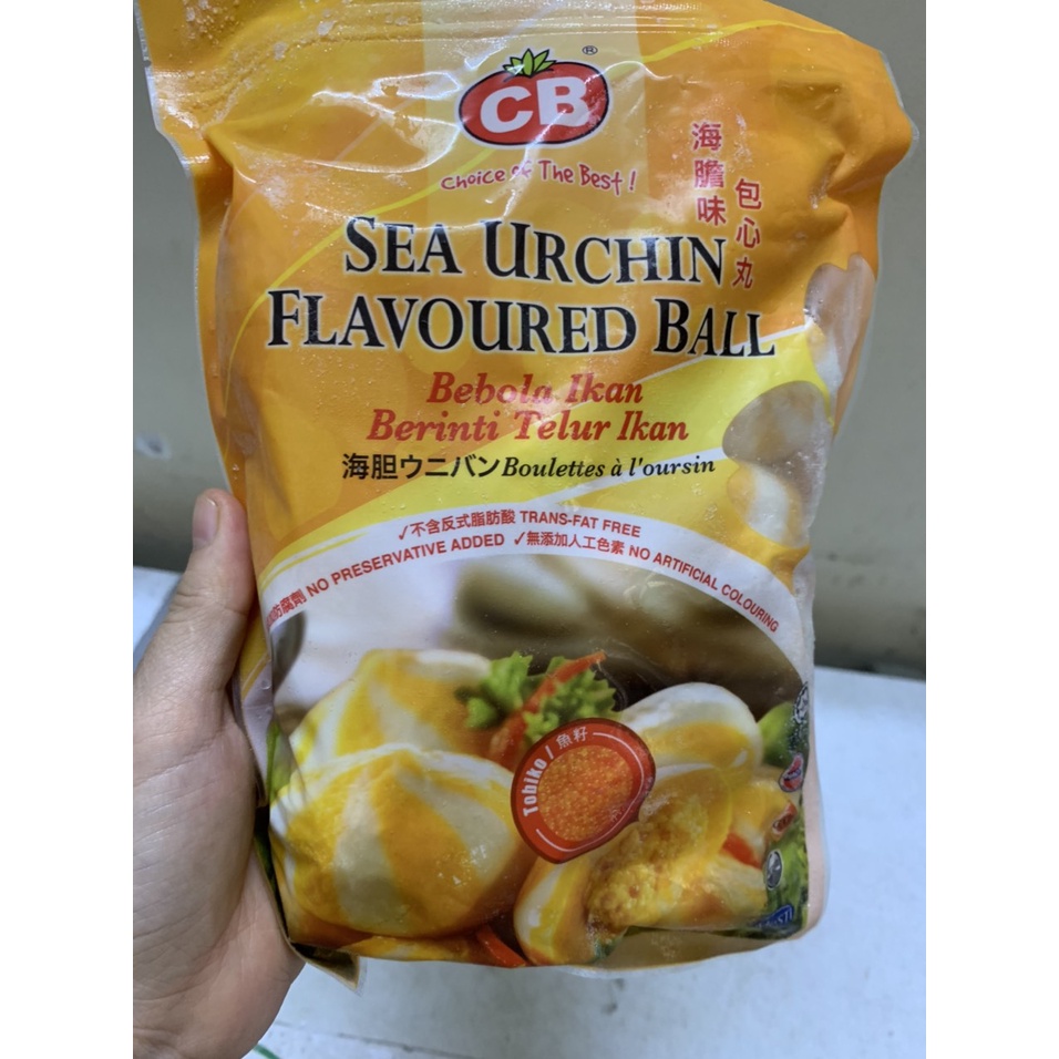 Viên bánh bao hải sản trứng nhím vàng EB  500g ( Giao hàng nội thành HN)