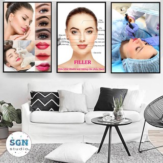 GIÁ XƯỞNG: BỘ 3 TRANH FOMEX 5MM PHUN XĂM, SPA KT 45*60*3