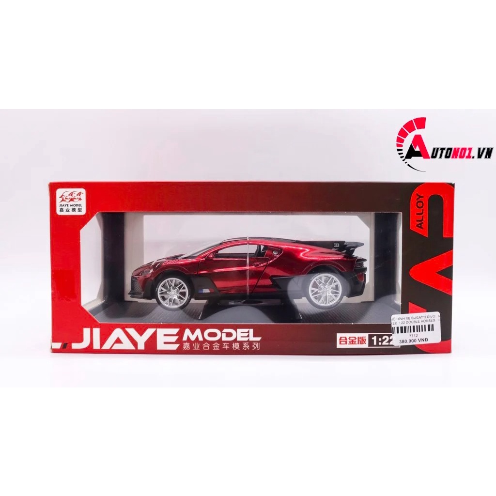 MÔ HÌNH XE BUGATTI DIVO RED 1:22 DOUBLE HORSES 7712