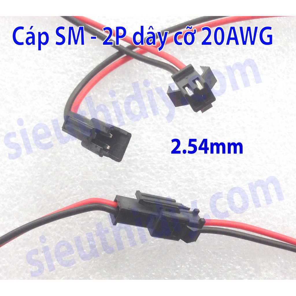 Cáp kết nối SM 2.54mm dây đồng cỡ lớn 18-20AWG