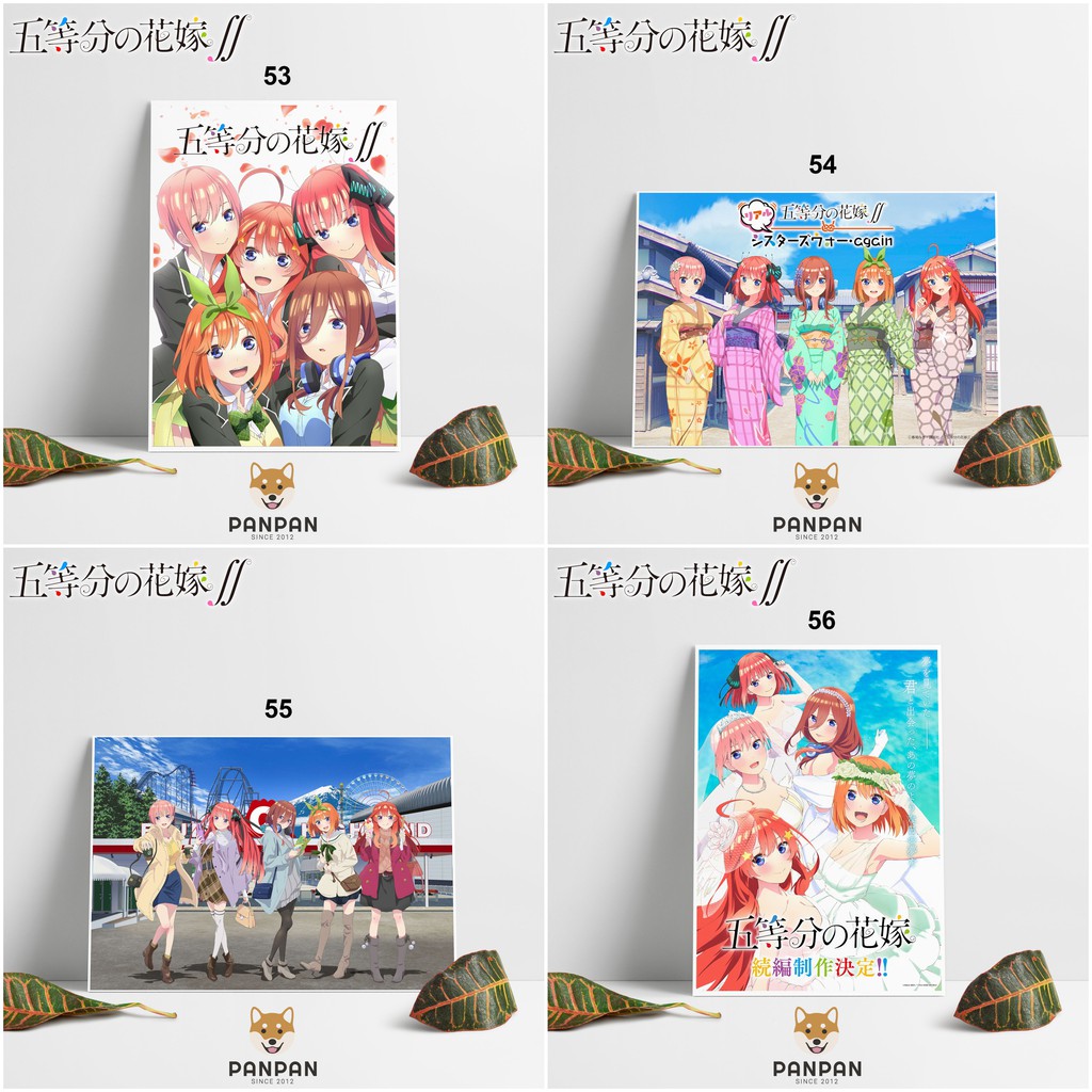 Postcard Cao Cấp - Poster Go-Toubun no Hanayome (3)