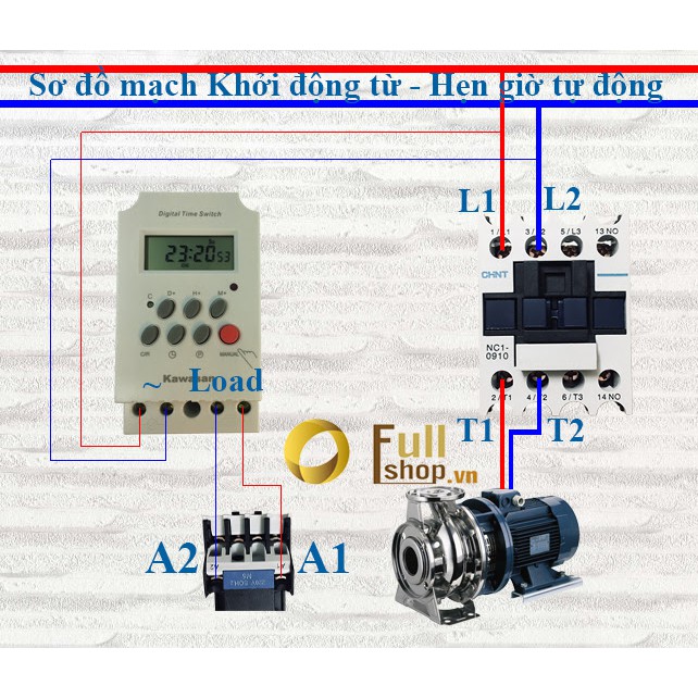 Công tắc hẹn giờ KG316T-II công suất lớn dùng cho máy bơm, động cơ dùng pin sạc cài 1 lần dùng quanh năm