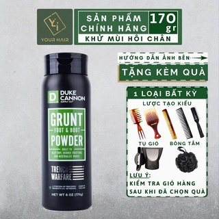 Xịt Khử Mùi Chân Duke Cannon Grunt Foot & Boot Powder - 198g