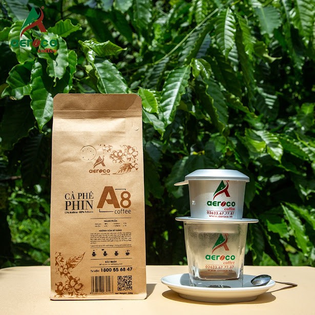 VoucherXtra5%_Gói 250g Cà phê đặc sản_Specialty Coffee_A8 AEROCO COFFEE pha phin, rang xay nguyên chất, vị ngọt thơm