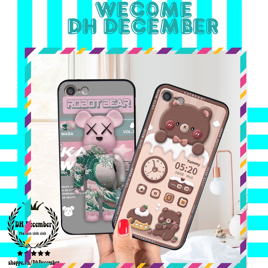 Ốp lưng Oppo A71 / A83 in hình 3D GẤU HỒNG-GẤU BE3R -XINH XẺO CỰC ĐẸP
