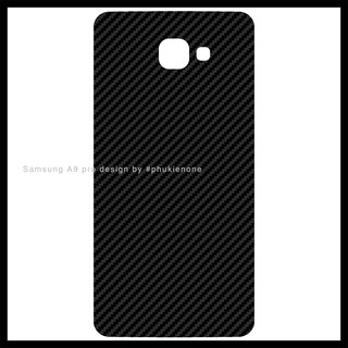 Decal dán lưng Samsung A9 PRO carbon đen