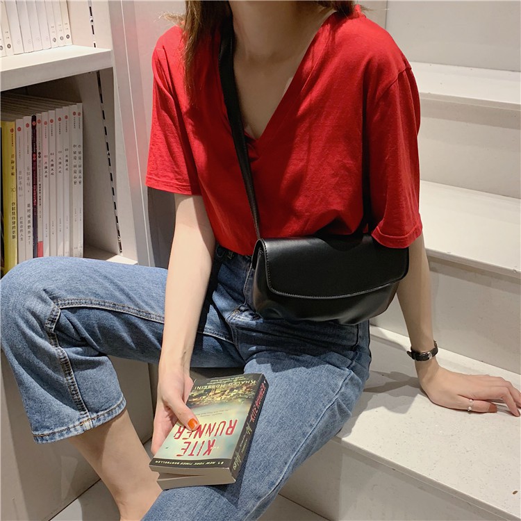 Túi Đeo Chéo Ngực Màu Sắc Đơn Giản Phong Cách Retro Cho Nữ | BigBuy360 - bigbuy360.vn