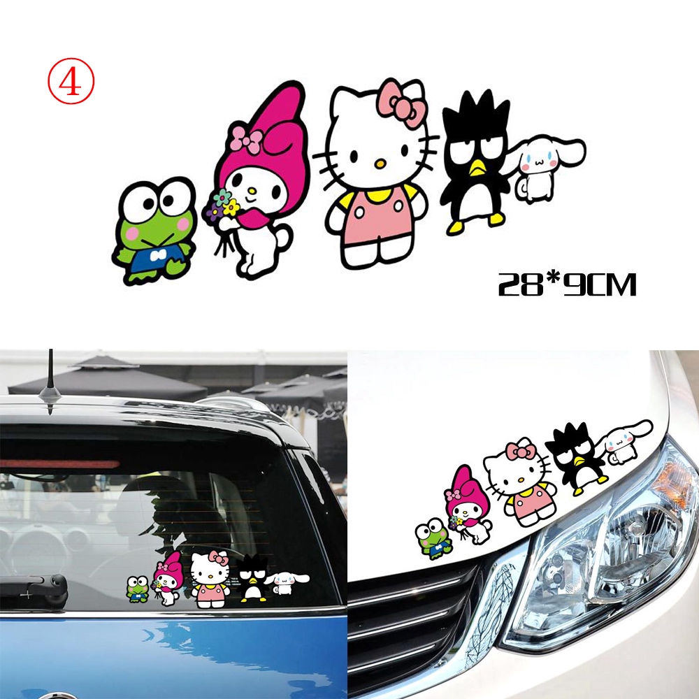 Decal DáN Trang Trí HìNh Hello Kitty Cho Xe Hơi / Xe MáY