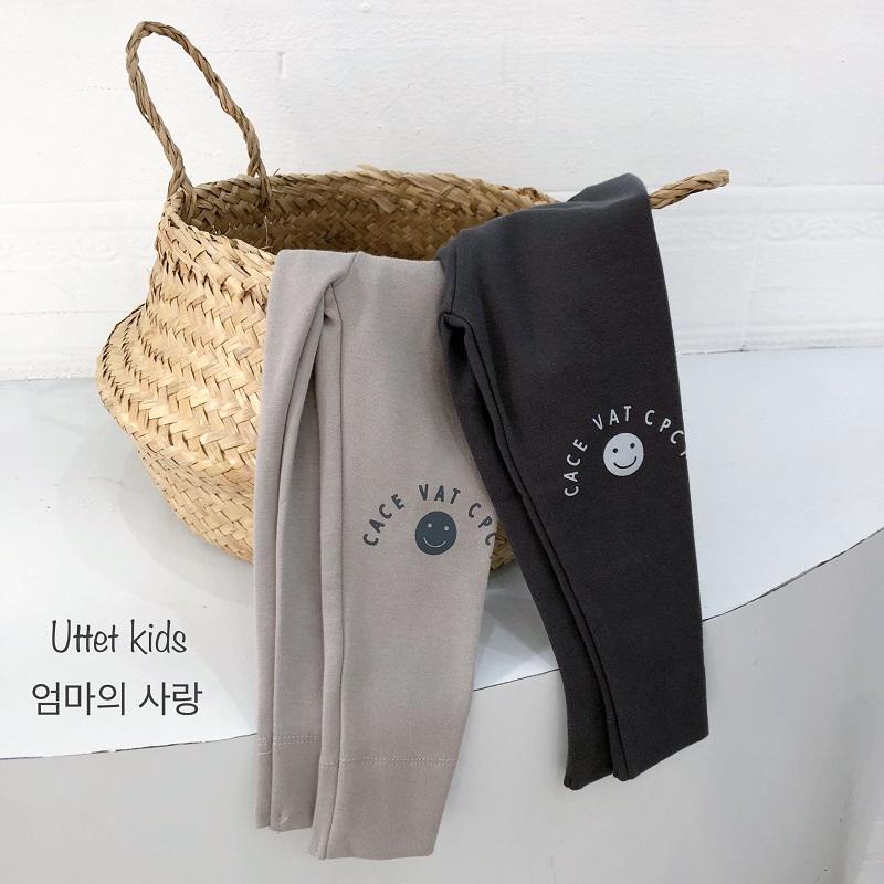QUẦN LEGGING CHO BÉ GÁI PHONG CÁCH HÀN QUỐC HÌNH MẶT CƯỜI SIZE 80 TỚI 120