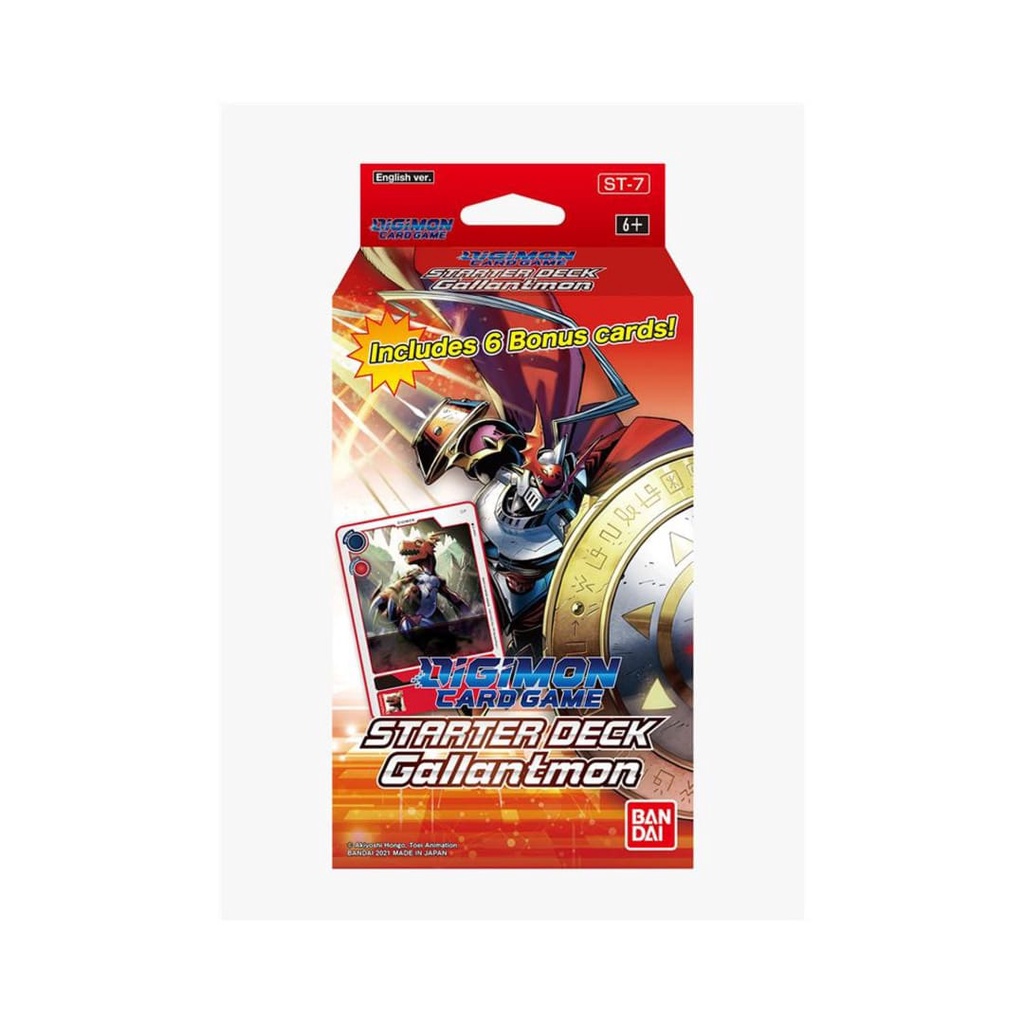 Bài Digimon TCG Starter Deck Gallantmon ready to play phiên bản tiếng Anh CHÍNH HÃNG MỸ DGMTCGUSSD08