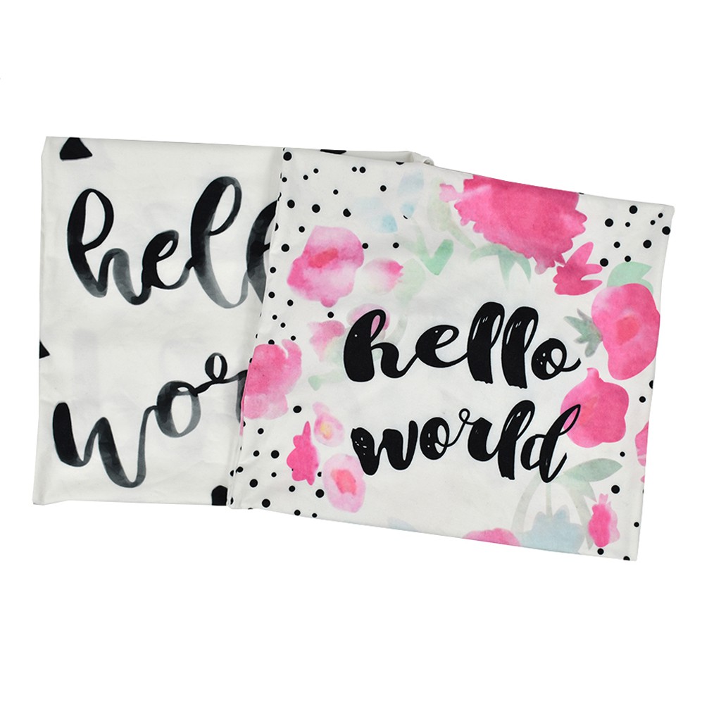 Túi ngủ chấm bi in chữ và băng đô xinh xắn cho bé