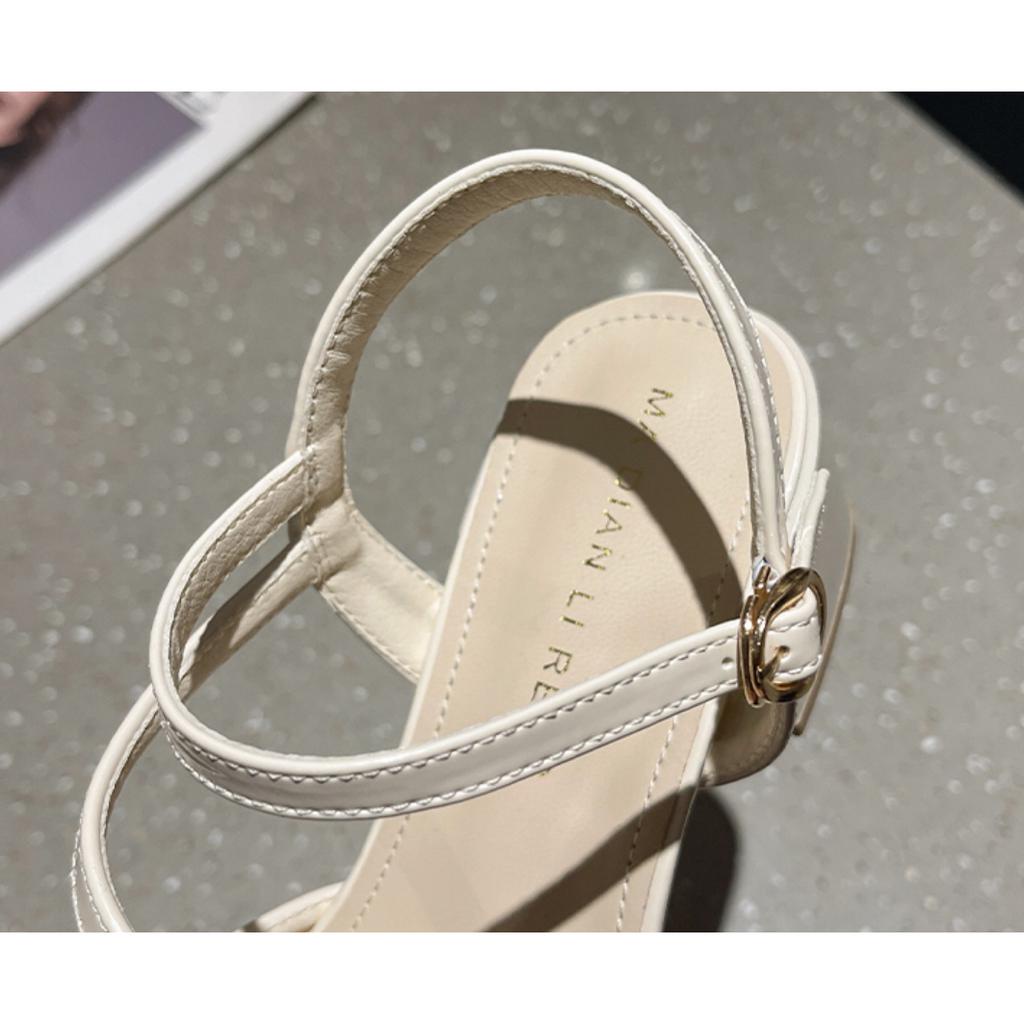 Giày Cao Gót 5 Phân Quai Chéo Bít Mũi