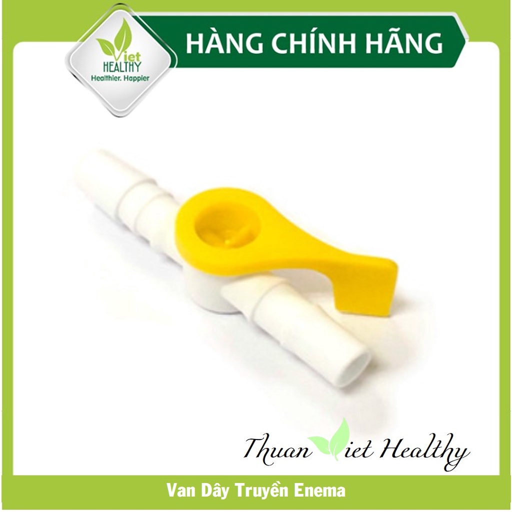 [BÁN LẺ] Dụng cụ enema Viet Healthy (dây nối silicone 2m, van dây truyền silicone, bộ đầu truyền, bình truyền nhựa 2lít)