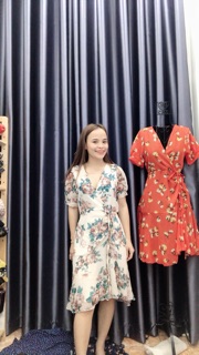 ĐẦM MAXI ĐUÔI CÁ NHÚN EM DÁNG NGẮN (nhiều màu)