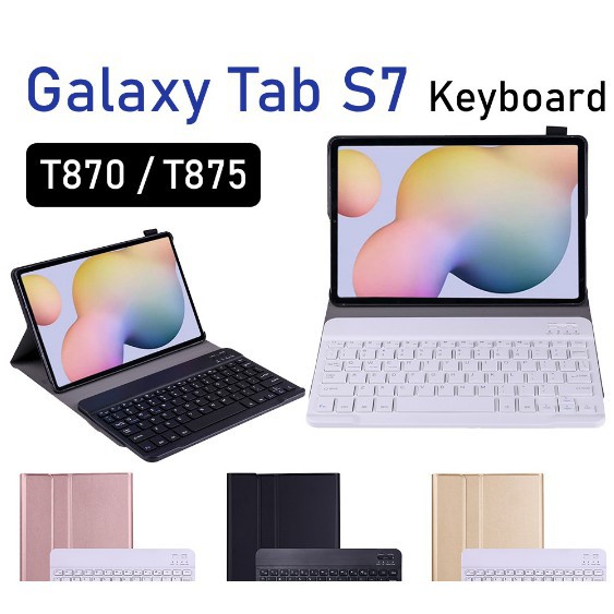 Bao Da Kèm Bàn Phím Không Dây Cho Samsung Galaxy Tab S7 T870 T875