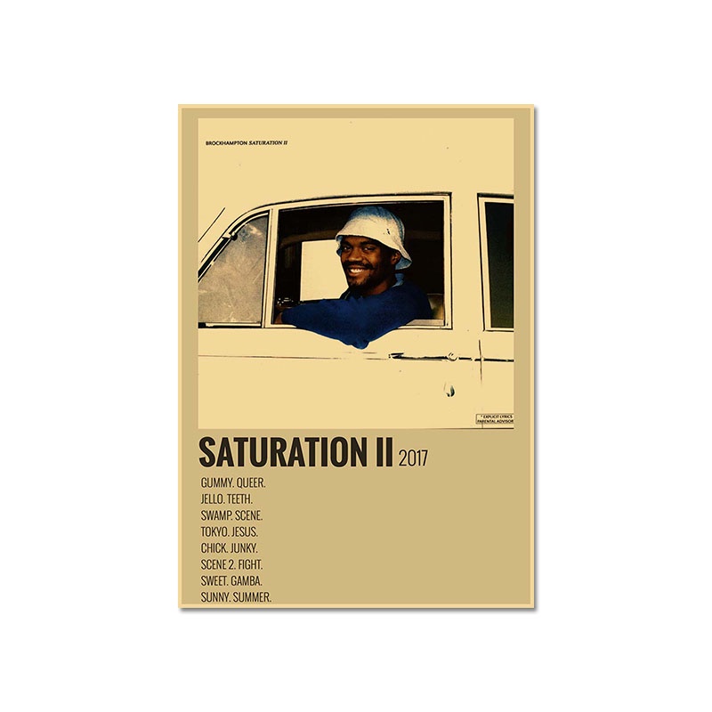 Tranh Giấy Kraft Treo Tường Trang Trí Hình Ca Sĩ Lana Del Ray