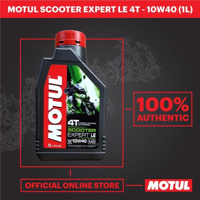 Nhớt Motul Scooter Expert LE 10W40 cho xe tay ga ( 800ML-1L )