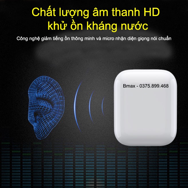 Tai nghe bluetooth không dây giá rẻ android true wireless blutooth ko dây mini tws chống ồn cảm ứng vân tay pin trâu