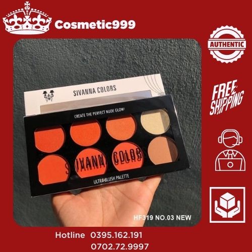 (auth 100% )bộ phấn mắt nhũ lì sivanna cực đẹp , make up hàn quốc-cosmetic999