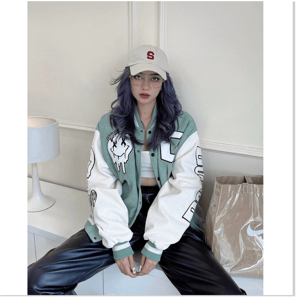 Áo khoác nhung bomber NỮ SIÊU ĐẸP , PHONG CÁCH KHANH AN