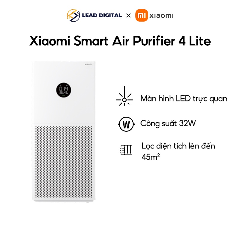 Máy lọc không khí Xiaomi Mi Air Purifier 4 Lite | Chính hãng - Bảo hành 12 tháng