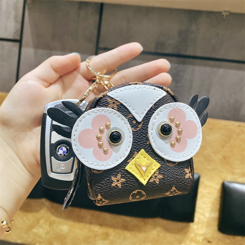 Ví Đựng Tiền Xu Chất Liệu Da In Họa Tiết Xinh Xắn