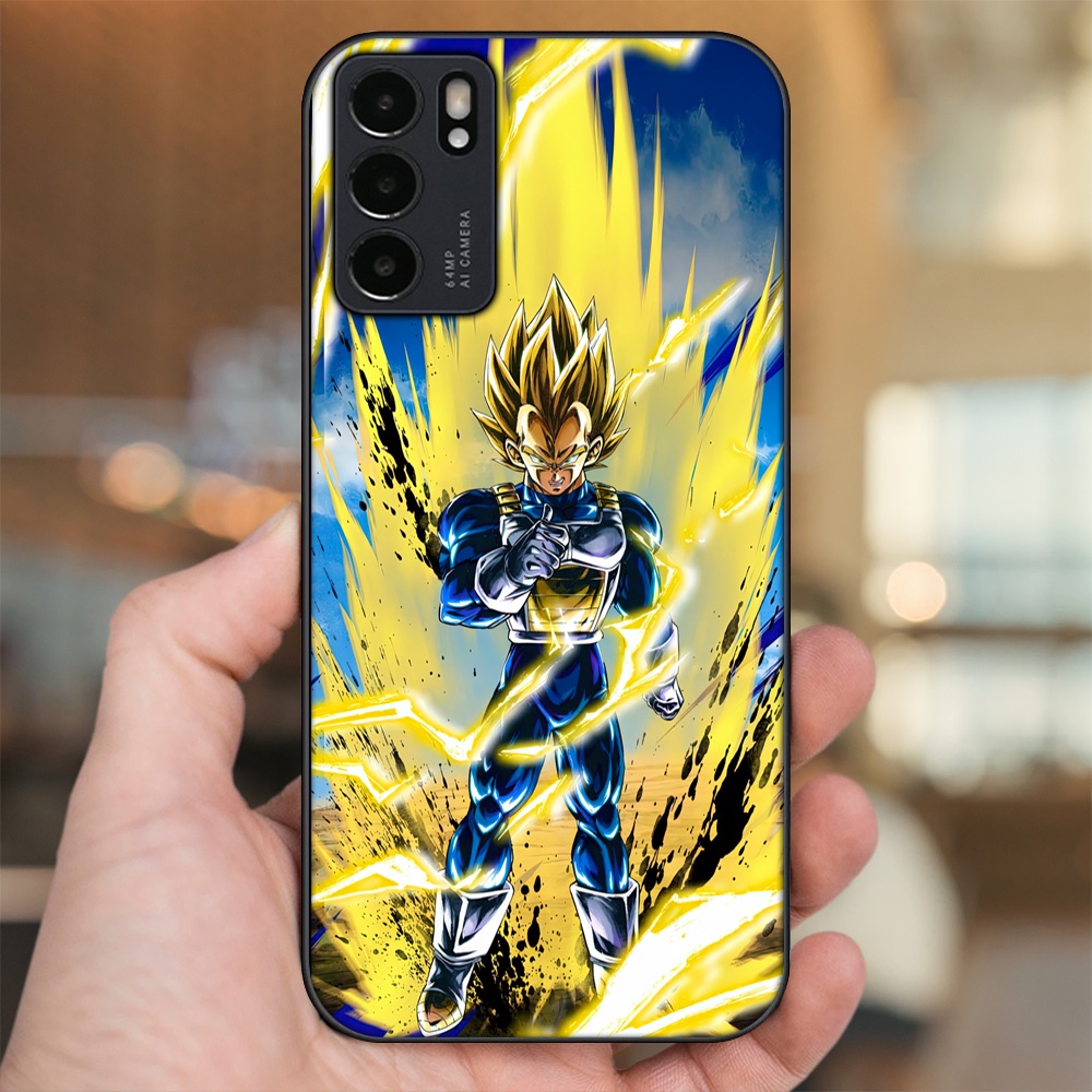 Ốp lưng Oppo Reno 6 5G viền đen in hình Vegeta Dragon Ball