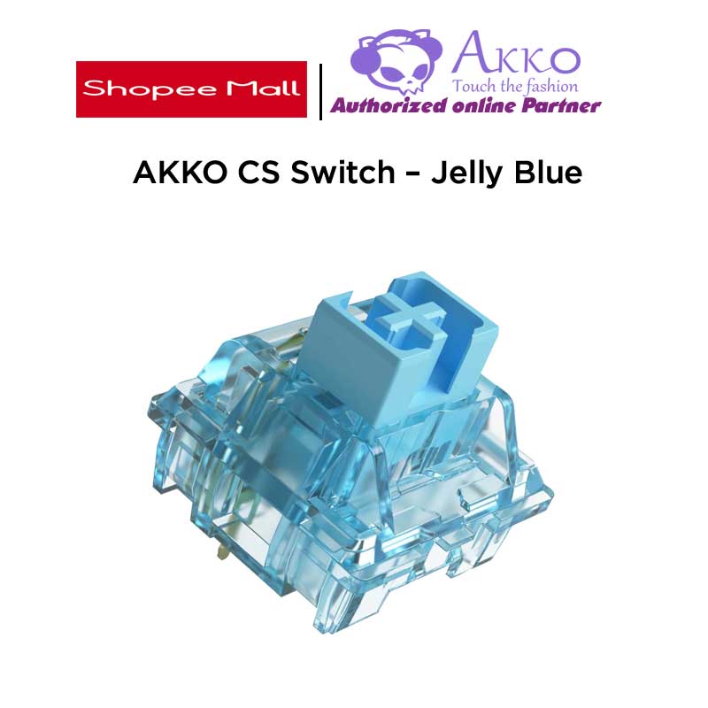 Bộ switch bàn phím cơ Akko CS Switch - Jelly Blue (45 switch)