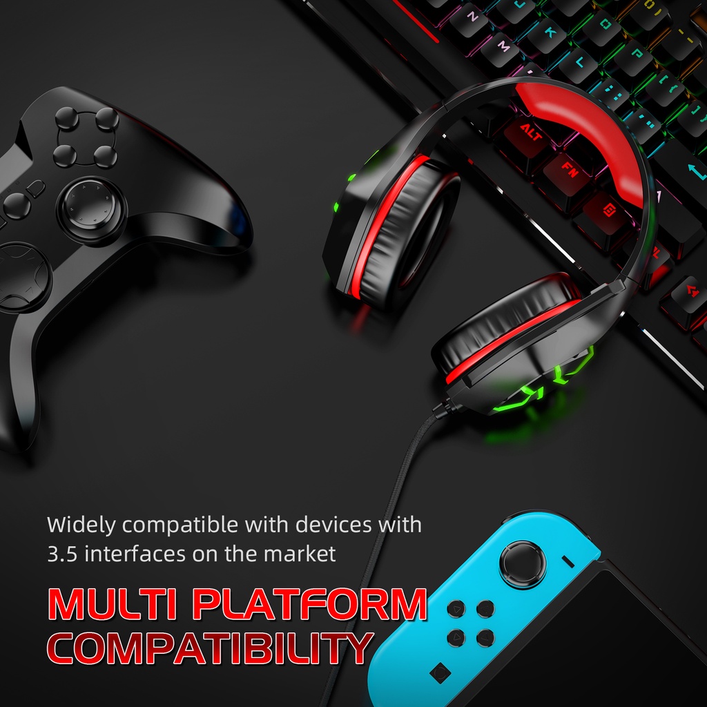 Tai nghe chơi game FullBox cao cấp,led đổi màu siêu đẹp, mic Bass HD khử ồn, nghe nhạc, xem phim cực chất - BH 6 THÁNG