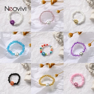 Nhẫn Nhựa Hình Mặt Cười Phong Cách Hàn Quốc Cho Nữ