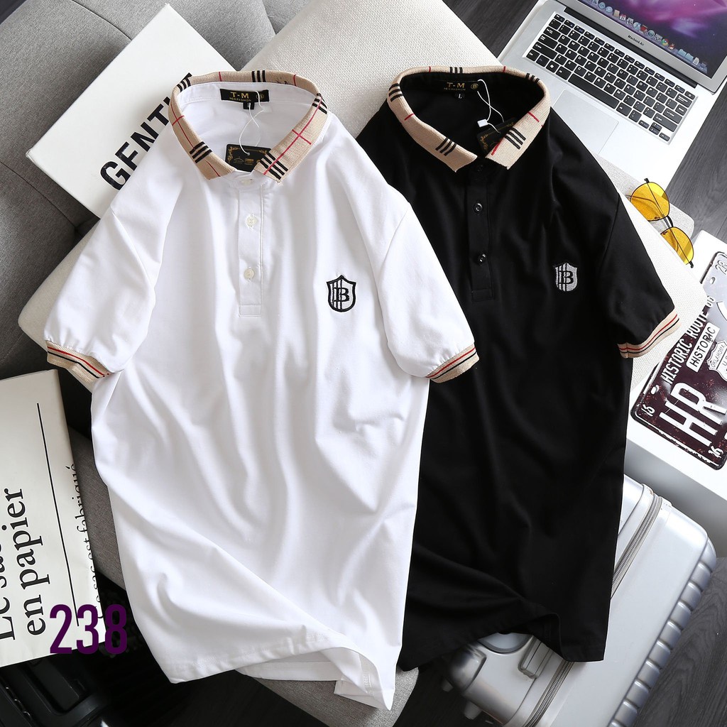 Áo Thun Nam Cổ Bẻ Polo Chữ B 238 Chất Liệu Cao Cấp Thấm Hút Mồ Hôi Phong Cách Trẻ Trung - Hazo